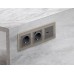 Накладка для розетки с заземлением и со шторками и 2хUSB type A и C Ambrella Volt Quant AP6600