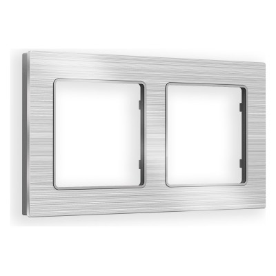 Рамка на 2 поста Ambrella Volt Platos Металл AF550102
