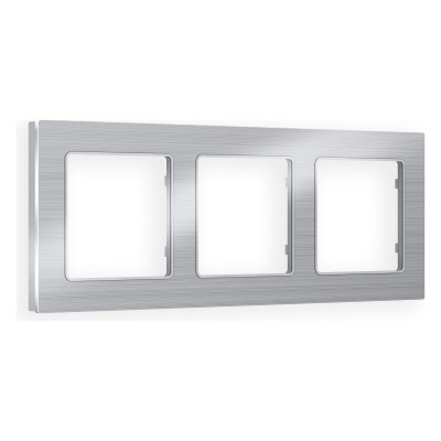 Рамка на 3 поста Ambrella Volt Platos Металл AF550103