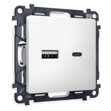 Розетка 2хUSB type A и C без рамки Ambrella Volt Quant MA131010