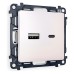 Розетка 2хUSB type A и C без рамки Ambrella Volt Quant MA211010