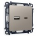 Розетка 2хUSB type A и C без рамки Ambrella Volt Quant MA371010