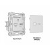 Розетка 2хUSB type A и C без рамки Ambrella Volt Quant MA911010