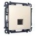 Розетка Ethernet RJ-45 и со шторками, без рамки Ambrella Volt Quant MA332010