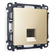 Розетка Ethernet RJ-45 и со шторками, без рамки Ambrella Volt Quant MA612010