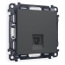 Розетка Ethernet RJ-45 и со шторками, без рамки Ambrella Volt Quant MA912010