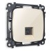 Розетка Ethernet RJ-45 и со шторками, без рамки Ambrella Volt Quant MO312010