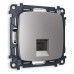 Розетка Ethernet RJ-45 и со шторками, без рамки Ambrella Volt Quant MO512010