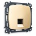 Розетка Ethernet RJ-45 и со шторками, без рамки Ambrella Volt Quant MO612010