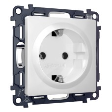 Розетка с заземлением, без рамки Ambrella Volt ALFA MA126010