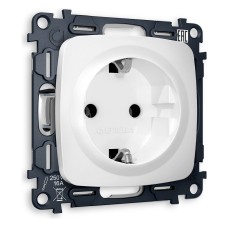 Розетка с заземлением, без рамки Ambrella Volt OMEGA MO126010