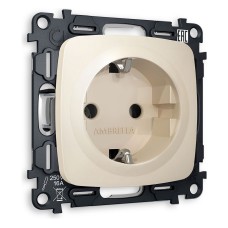 Розетка с заземлением, без рамки Ambrella Volt OMEGA MO326010