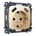 Розетка с заземлением и 2хUSB type A, без рамки Ambrella Volt Quant MO609010