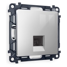 Розетка телефонная RJ-11 со штрокой, без рамки Ambrella Volt Quant MA412030
