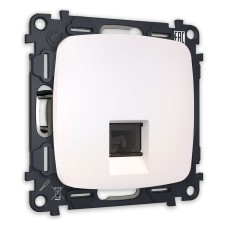 Розетка телефонная RJ-11 со штрокой, без рамки Ambrella Volt Quant MO212030
