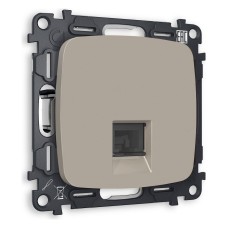 Розетка телефонная RJ-11 со штрокой, без рамки Ambrella Volt Quant MO372030