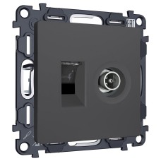 ТВ-розетка и розетка Ethernet RJ-45 без рамки Ambrella Volt ALFA MA912510