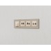 ТВ-розетка и розетка Ethernet RJ-45 без рамки Ambrella Volt MA MA332510