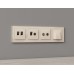 ТВ-розетка и розетка Ethernet RJ-45 без рамки Ambrella Volt MA MA332510