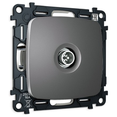 ТВ-розетка оконечная без рамки Ambrella Volt OMEGA MO663005