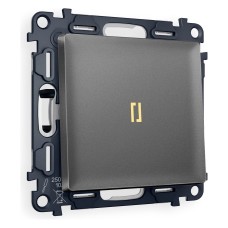 Выключатель проходной одноклавишный с подсветкой Ambrella Volt Quant MA652030