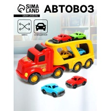 Автовоз Car Hauler, цвета МИКС