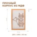 Светодиодный ночник Apeyron Лиса теплый белый 2хАА МДФ 12-179