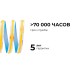Светодиодная лента Apeyron 24В COB 15Вт/м 3000К 5м IP20 00-480
