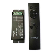 Диммер Apeyron 12/24В 288/576Вт 3 канала*8А IP20 пульт easy control радио 04-38