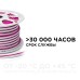 Светодиодный неон Apeyron 220В 8Вт/м smd2835 108д/м IP65 200Лм/м 50м розовый 10-75