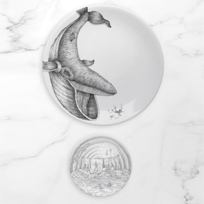 Тарелка Aquatic Creatures Moby Dick set of 2