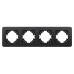 Рамка на 4 поста алюминиевая Arlight FRM-AKIRY-SFAL-4-BK 049744