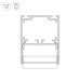 Алюминиевый профиль Arlight SL-LINE-4050-3L-2000 ANOD BLACK 044670