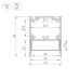 Алюминиевый профиль Arlight SL-LINE-4050-3L-2000 ANOD BLACK 044670