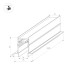 Шинопровод встраиваемый Arlight Mag-Track-4560-FDW-2000 034679