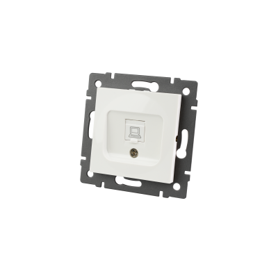 Механизм компьютерной розетки Arlight SCT-MPC1-PL-WH-V (RJ-45, CAT6) 049842