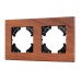 Рамка на 2 поста из натурального дерева Arlight FRM-XSILO-WD-2-NL 050871