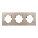 Рамка на 3 поста пластиковая Arlight FRM-PERIO-PL-3-GD 049757