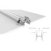 Профиль с экраном Arlight S2-LINIA69-F-2500 ANOD+OPAL 021177