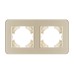Рамка на 2 поста стеклянная Arlight FRM-OMALI-GS-2-GD 049695