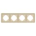 Рамка на 4 поста алюминиевая Arlight FRM-AKIRY-AL-4-GD 049733