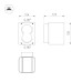 Уличный настенный светильник Arlight LGD-WALL-VARIO-S104x129-2x6W Day4000 (BK, 1-80 deg) 046428