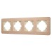 Рамка на 4 поста алюминиевая Arlight FRM-AKIRY-AL-4-GD 049733