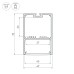 Профиль с экраном Arlight SL-LINE-4970-2500 WHITE+OPAL 036305