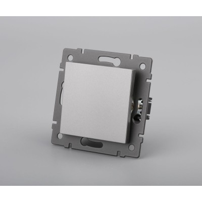 Механизм выключателя одноклавишный самовозвратный Arlight SWT-MKR1-PL-GR-V (250V, 10A) 049881