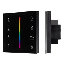 Панель Arlight Smart-P22-RGBW-G-IN Black (12-24V, 4x3A, Sens, 2.4G) 033766