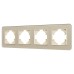 Рамка на 4 поста стеклянная Arlight FRM-OMALI-SFGS-4-GD 049719
