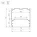 Алюминиевый профиль Arlight LINE-S-7575-2500 BLACK 041856