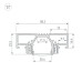 Профиль Arlight STRETCH-20-CEIL-D-CENTER-2000 WHITE 042948