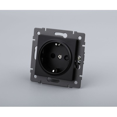 Механизм электрической розетки Arlight SCT-MEU1-PL-BK-V (250V, 16A) 049815
